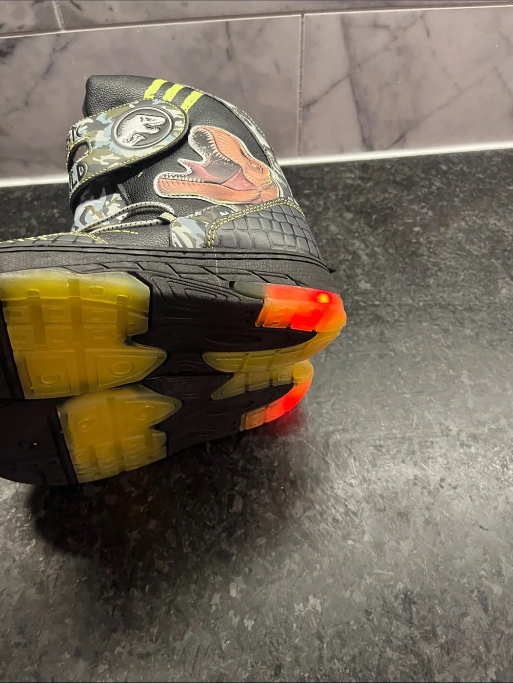 Boys JURASSIC WORLD SNOW LIGHT UP BOOTS